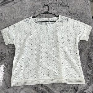 New with tags Chico crochet top